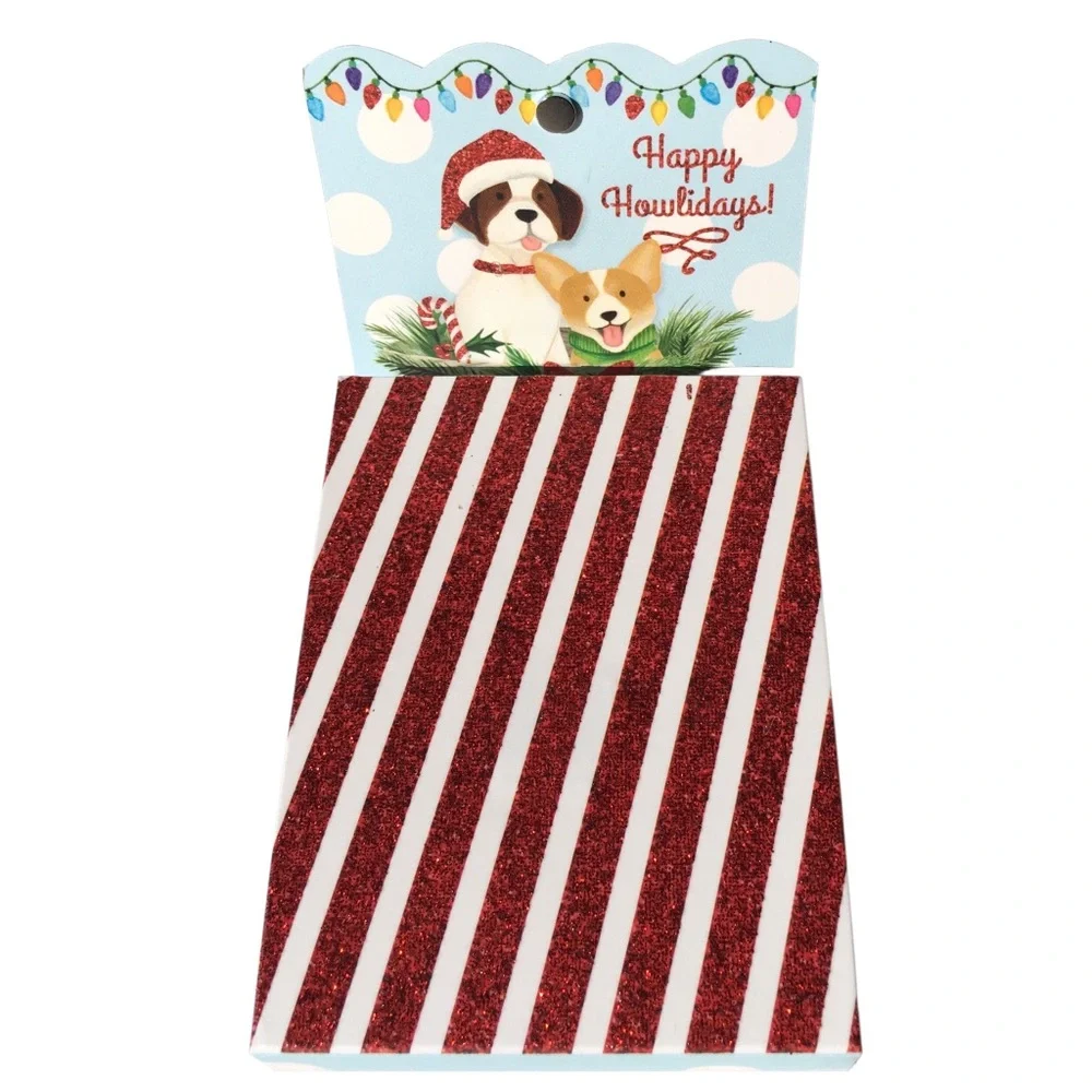 Molly & Rex Embellished Mini Dog Pocket Notepad ~ Happy Howlidays (61593)